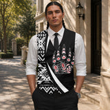 Bear Clan Native American Suit Vest Jacket Print Front & Back GB-HW000769