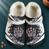 Bear Claw Native American-Inspired Classic Clogs with Fleece Shoes TS00119