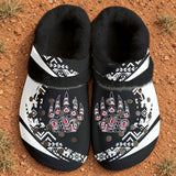 Bear Claw Native American-Inspired Classic Clogs with Fleece Shoes TS00119