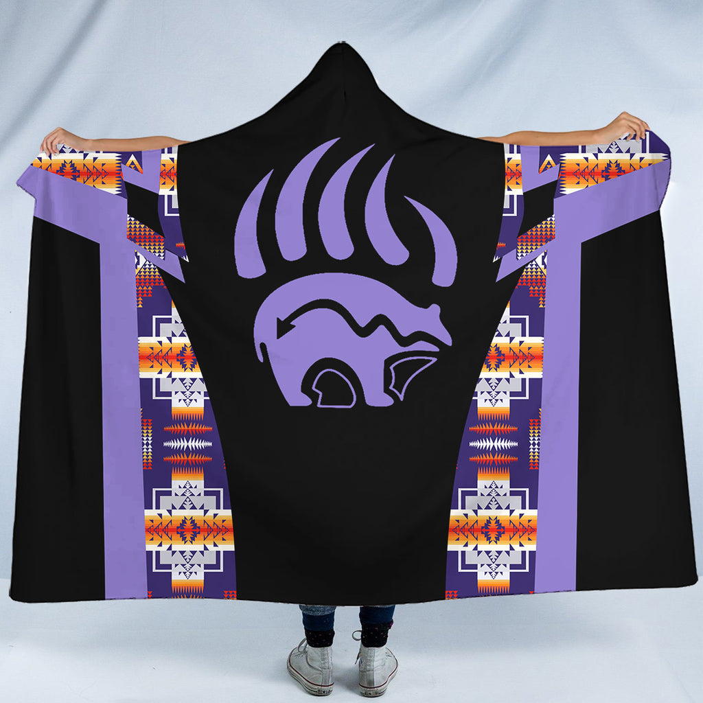 Bear Claw Symbol Native American-Inspired Hooded Blanket GB-HS00057