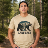 Bear Forest Wilderness Graphic Native American-Inspired 2D T-Shirt TSm034