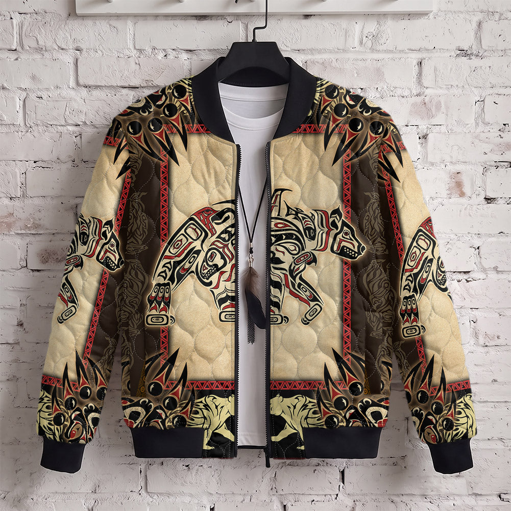 Bear Native American-Inspired Quilted Jacket GB-NAT00735