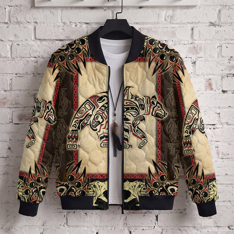 Bear Native American-Inspired Quilted Jacket GB-NAT00735