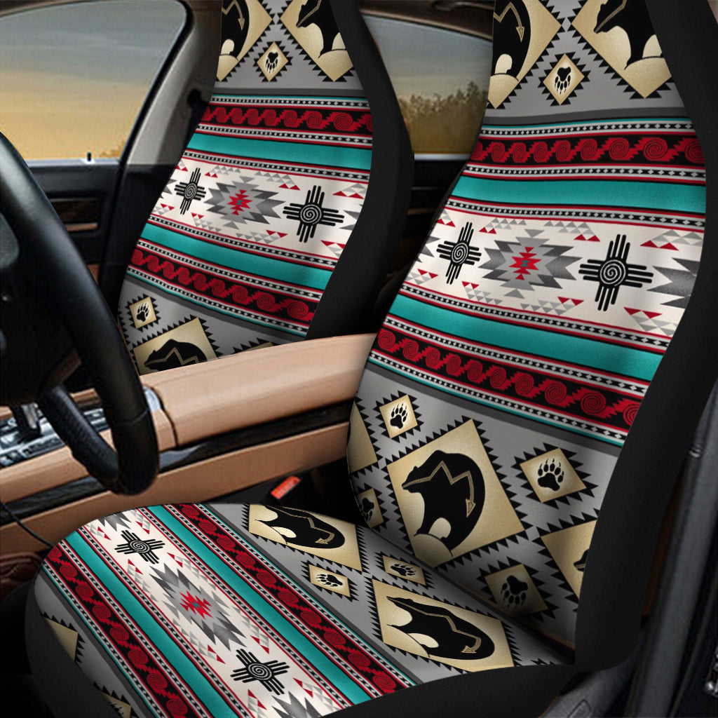 Bear Pattern S Native American-Inspired Car Seat Cover – DS260519M03