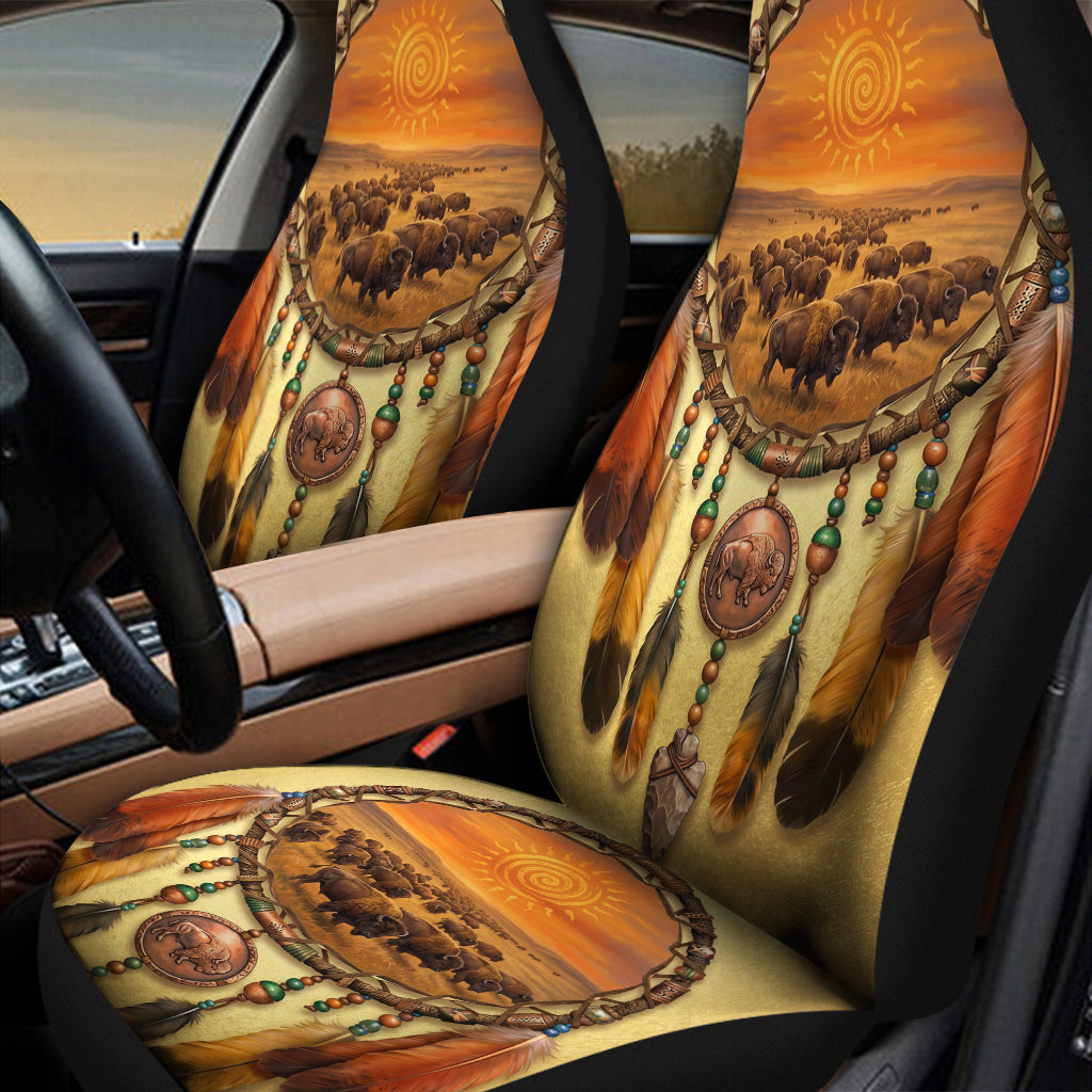 Bison Dreamcatcher Native American Car Seat Covers DS260506M06