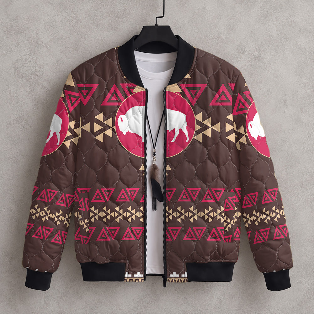 Bison Native American-Inspired Quilted Jacket GB-NAT00161-01