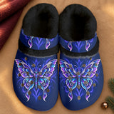 Butterfly Native American-Inspired Classic Clogs with Fleece Shoes WVS019