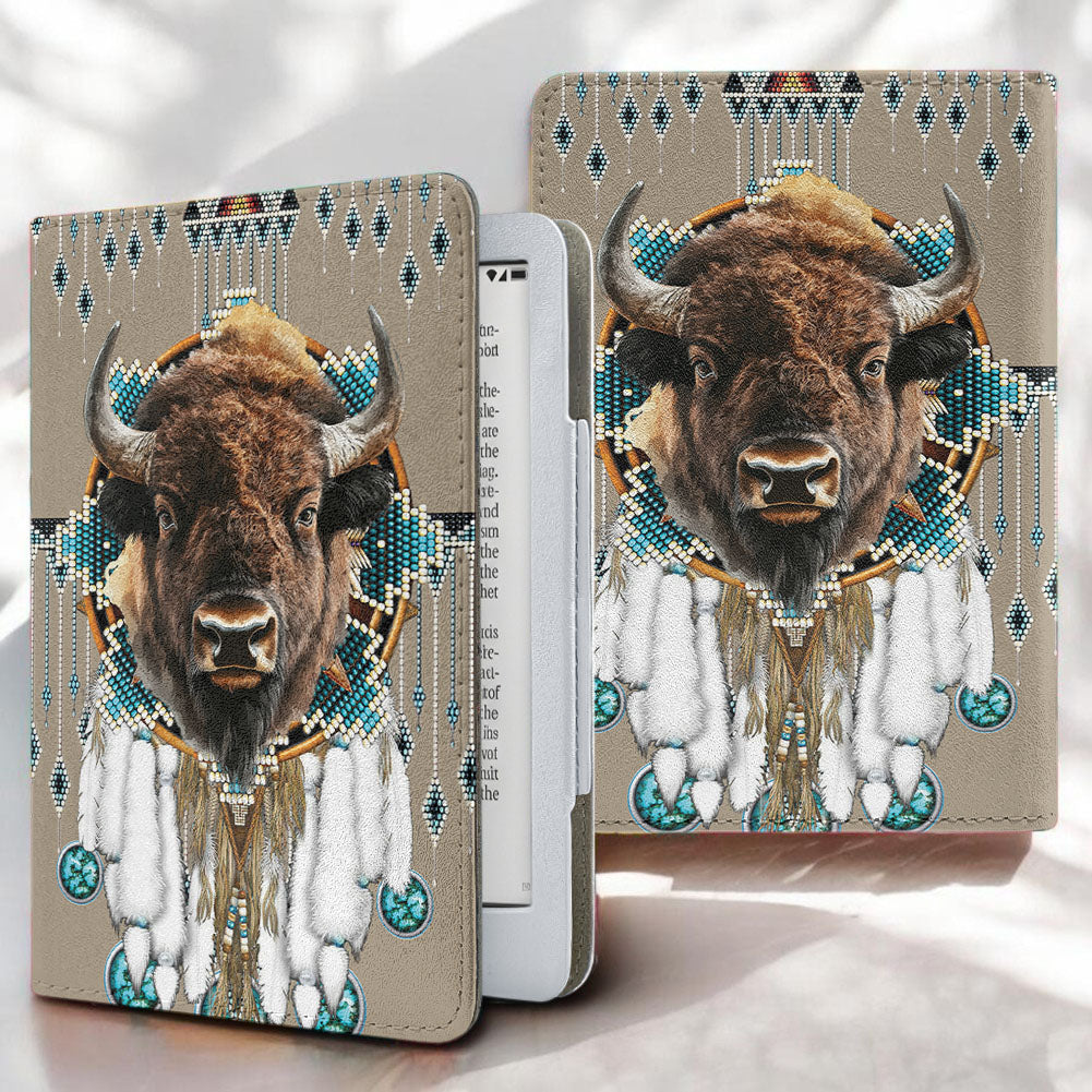 COMB002 Bison Native American Kindle PU Leather Case