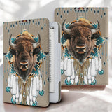 COMB002 Bison Native American Kindle PU Leather Case