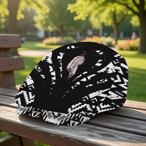 COMB076 Feather Native American Jeff Cap