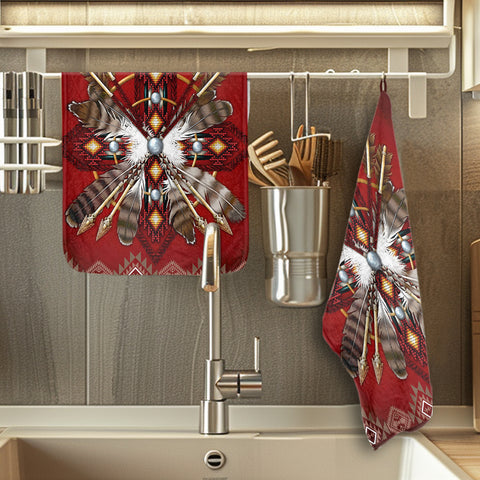 COMB2040 Native American Kitchen Dish Towel Set of 2