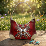 COMB2040 Native American PU Leather Chain Shoulder Bag