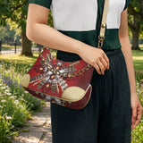 COMB2040 Native American PU Leather Chain Shoulder Bag