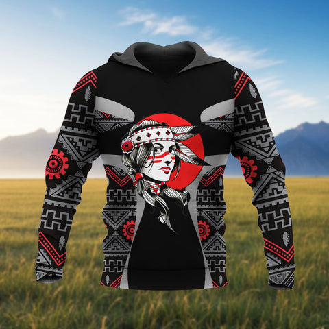 COMB2094 Sisters Native American Pride 3D Hoodie