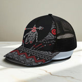 CP250723M14 Feather Native American Unisex Trucker Hat With Black Half-mesh