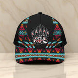 CP250723M17 Bear Claw Native American Unisex Trucker Hat With Black Half-mesh