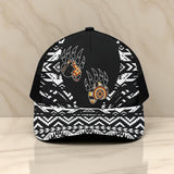 CP250723M18 Bear Claw Native American Unisex Trucker Hat With Black Half-mesh
