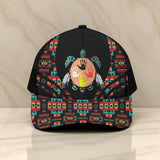 CP250723M19 Tribe Turtle Native American Unisex Trucker Hat With Black Half-mesh