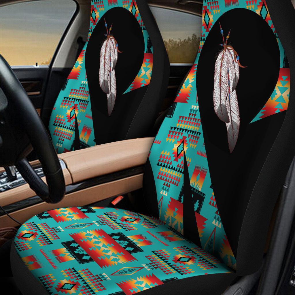 CS260121M06 Feather Native American Car Seat Cover