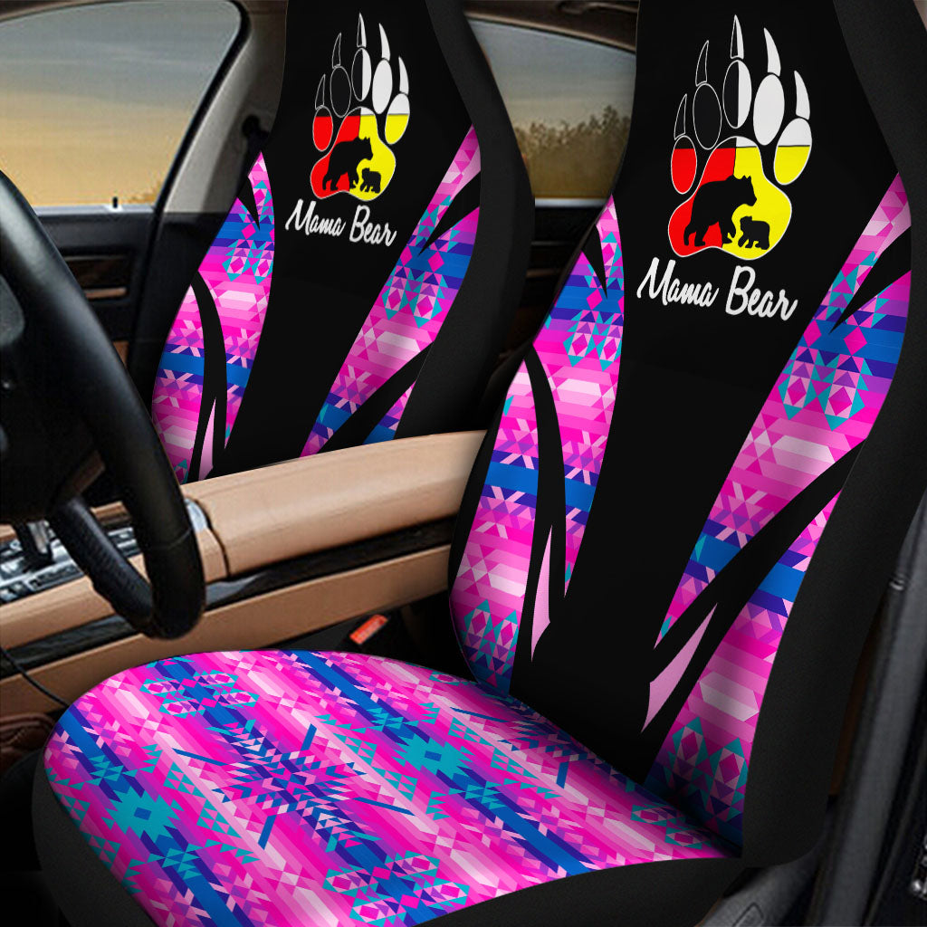 CS260121M07 Mama Bear Native American Car Seat Cover