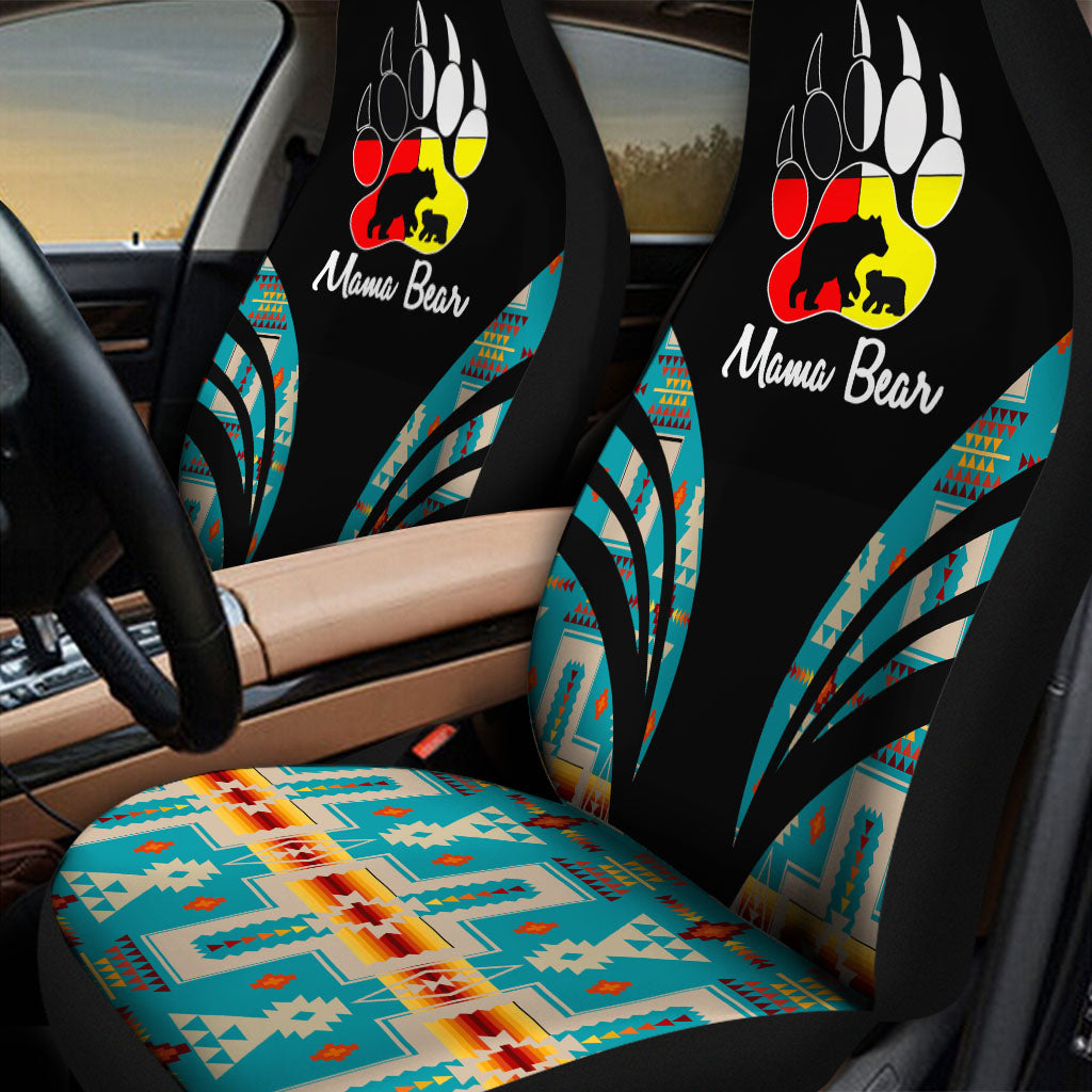 CS260121M09 Mama Bear Native American Car Seat Cover