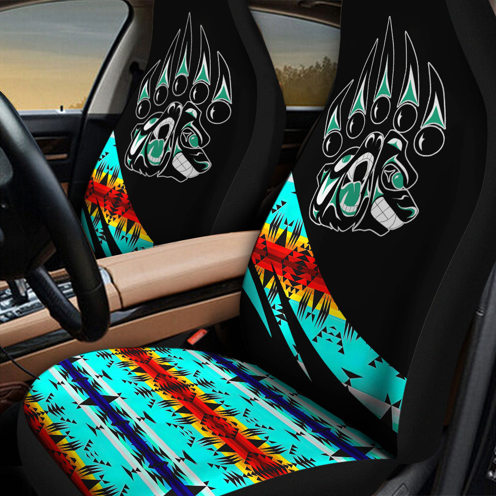 CS260121M11 Bear Claws Native American Car Seat Cover