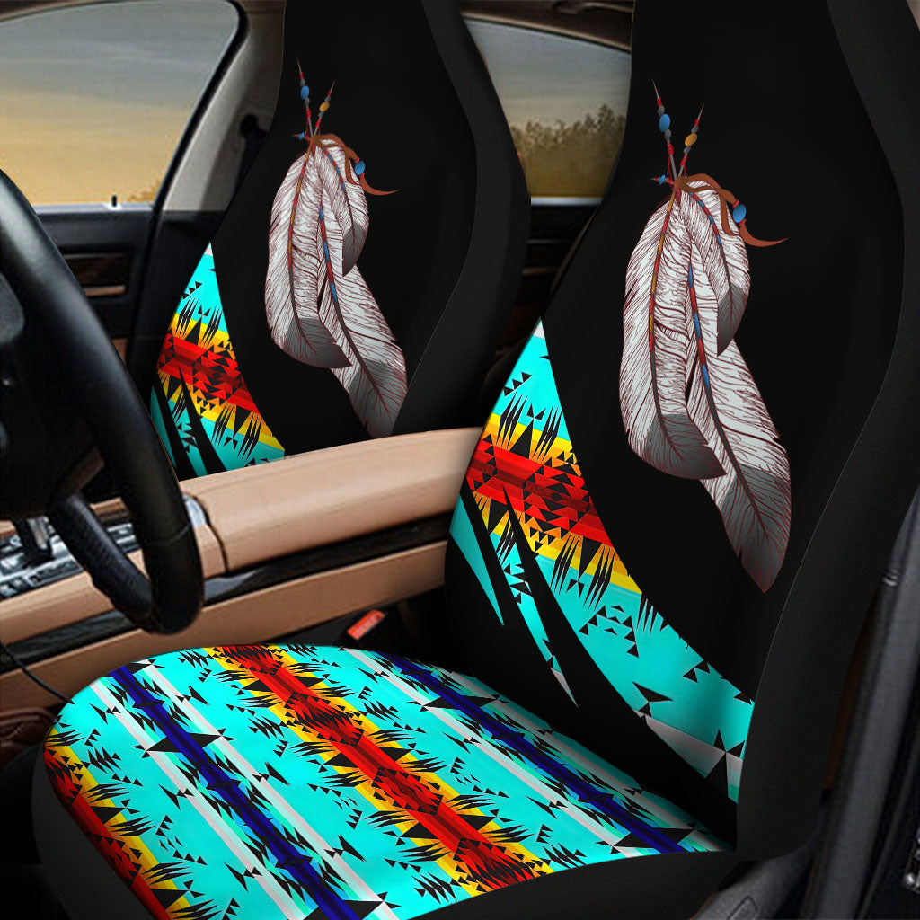 CS260121M20 Feather Native American Car Seat Cover