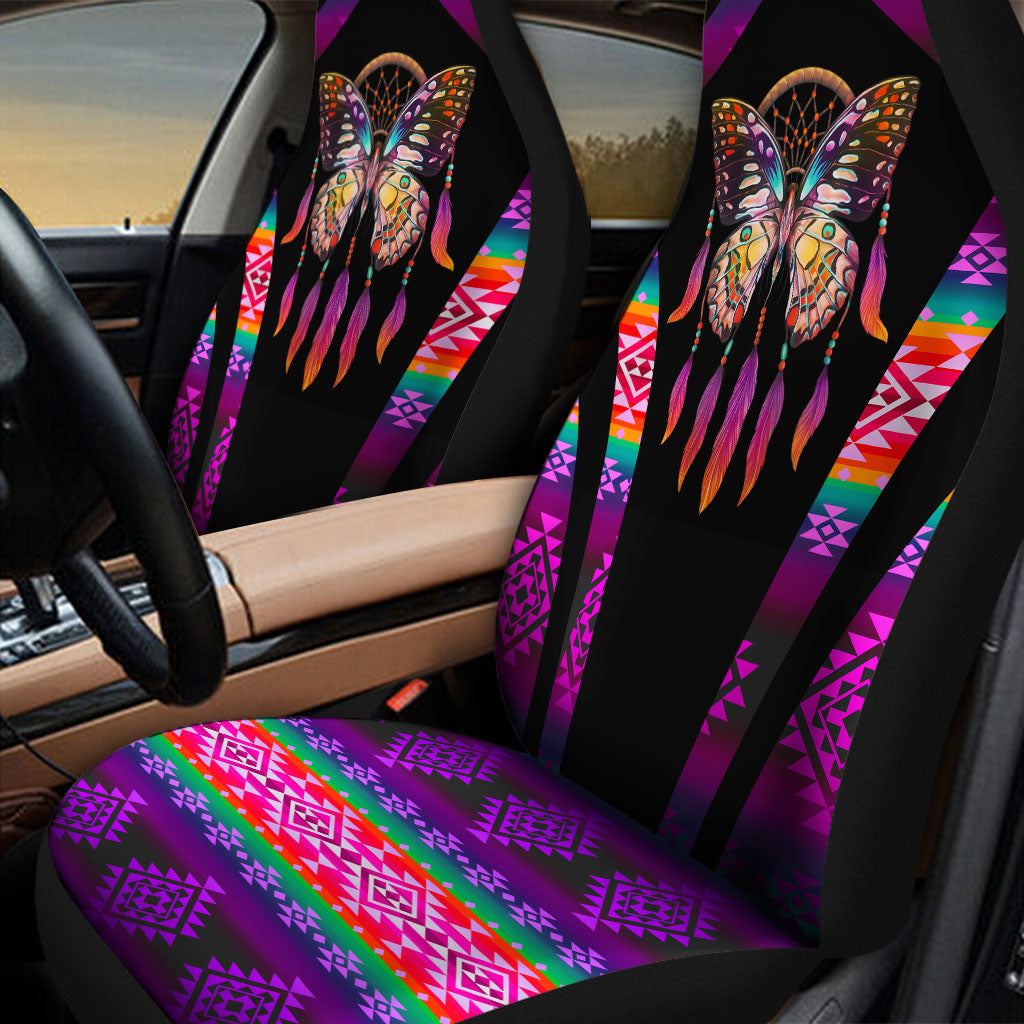 CS260122M06 Dreamcatcher Butterfly Feathers Native American Car Seat Cover