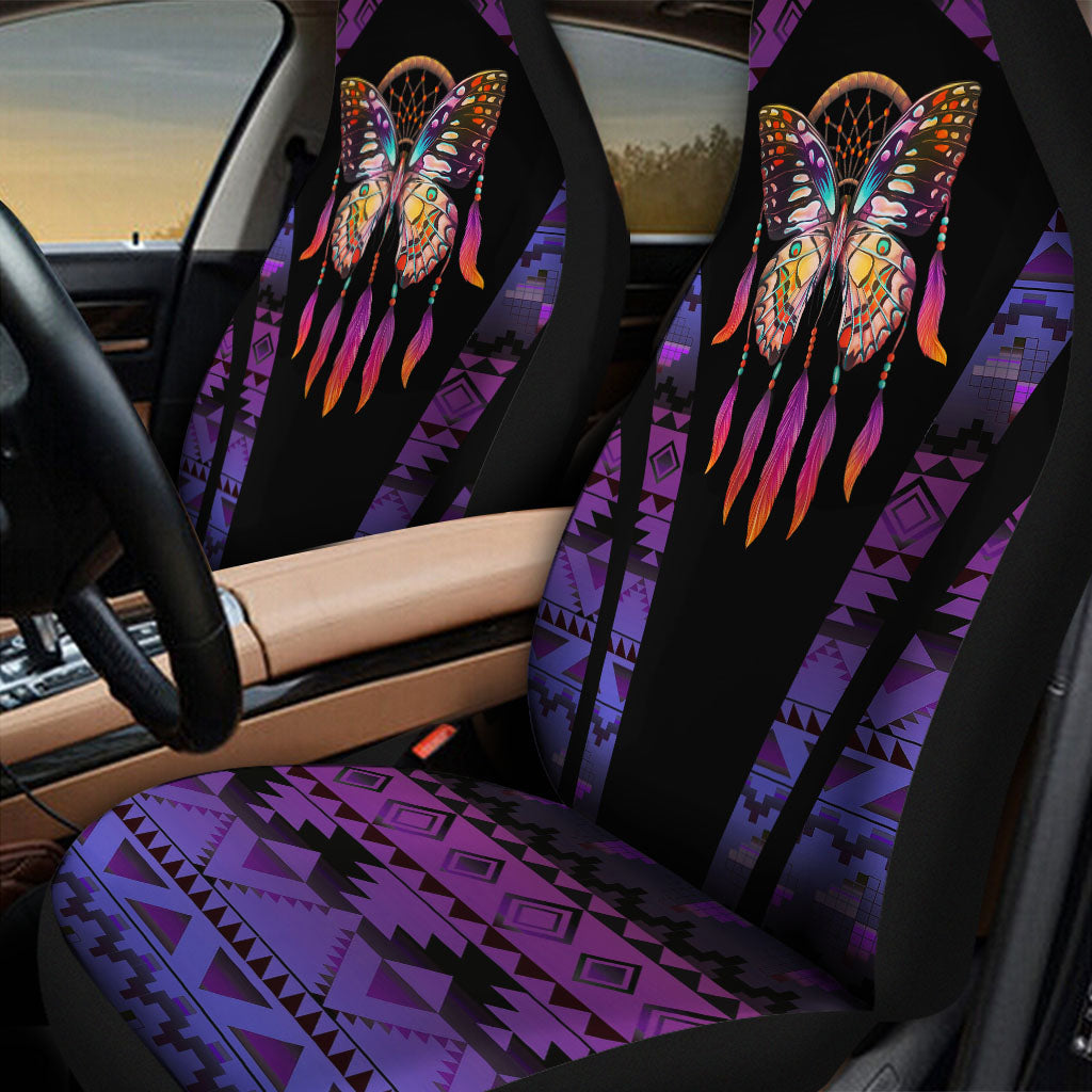 CS260122M07 Dreamcatcher Butterfly Feathers Native American Car Seat Cover