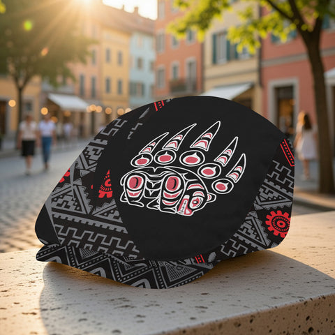 CSA-00121B Bear Native American Jeff Cap
