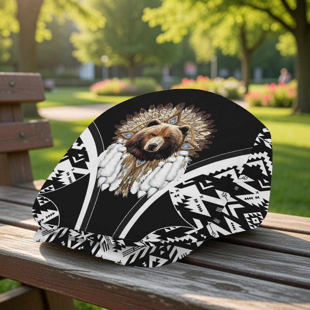 CSA-00206v3 Chief Bear Native American Jeff Cap