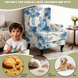 Tribal Pattern Native American-Inspired Wingback Chair Slipcover GB-HW000271