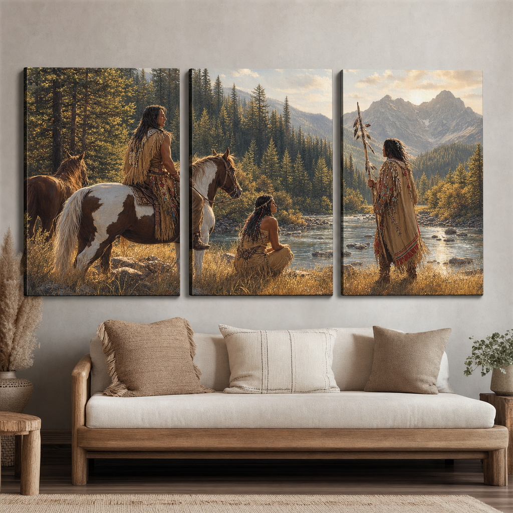 Chief Canvas Wall Art 3PCS No Frame CVm07