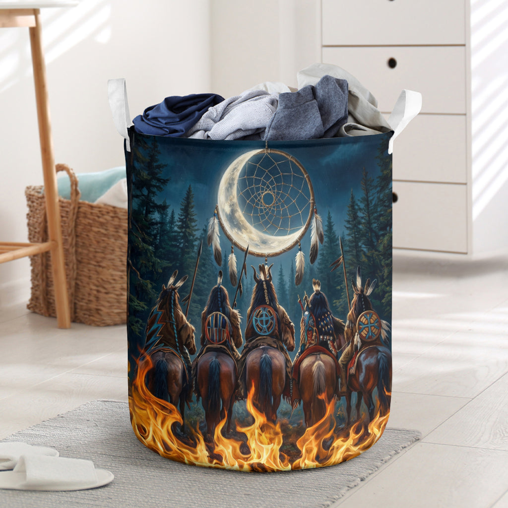 Chiefs Moon Dreamcatcher Native American Laundry Basket GB-NAT00013v3
