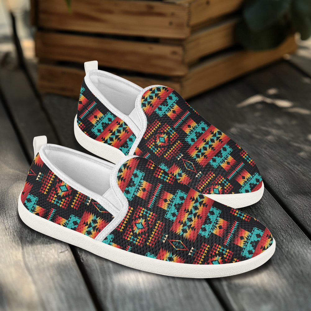 GB-NAT00046-02 Pattern Native American Flat Mesh Shoes (Copy)