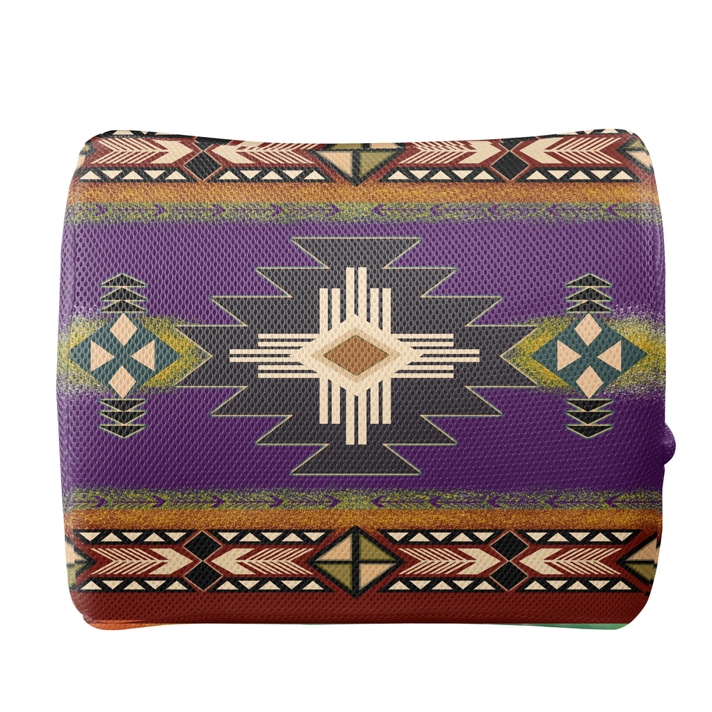 GB-NAT0001-04 Southwest Purple Tribal Native Lumbar Pillow Cushion