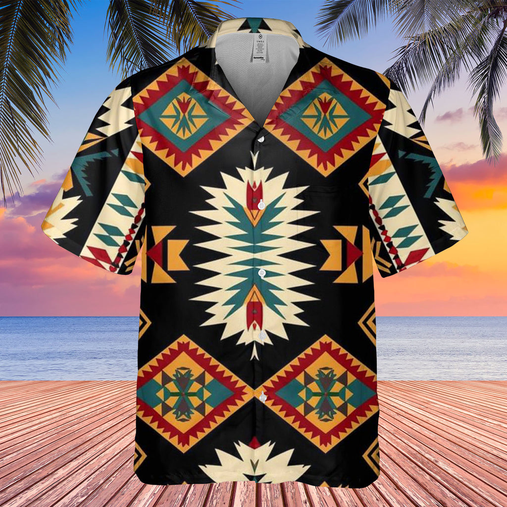 DS250424M01 Native American Hawaiian Shirt 3D