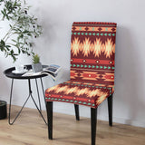 DS250425M03 Native American 5pcs Dining Table Set - Tablecloth and Chair Cover