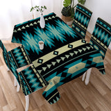 DS250425M05 Native American 5pcs Dining Table Set - Tablecloth and Chair Cover