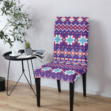 DS250425M07 Native American 5pcs Dining Table Set - Tablecloth and Chair Cover