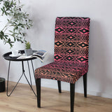 DS250425M08 Native American 5pcs Dining Table Set - Tablecloth and Chair Cover
