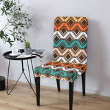 DS250425M09 Native American 5pcs Dining Table Set - Tablecloth and Chair Cover