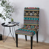 DS250425M12 Native American 5pcs Dining Table Set - Tablecloth and Chair Cover