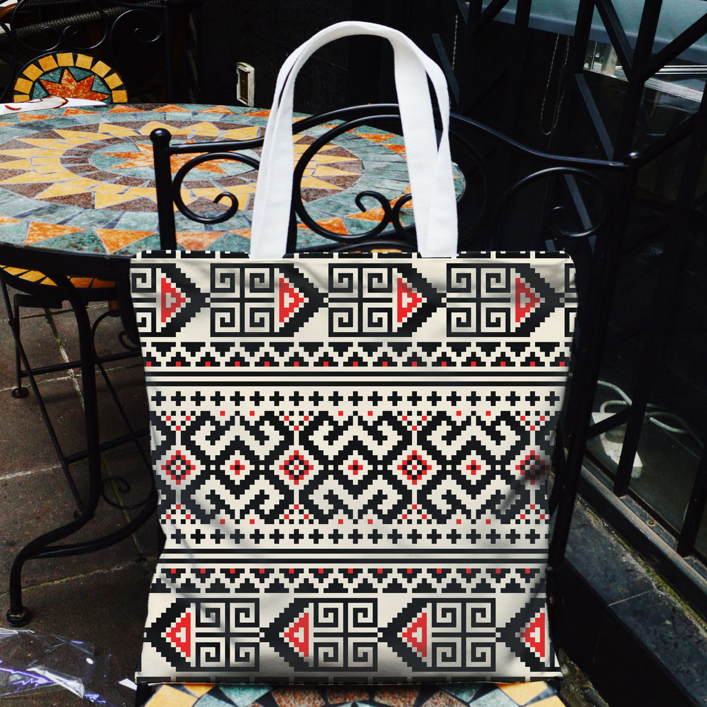 DS250425M15 Native American Pocket Canvas Bag