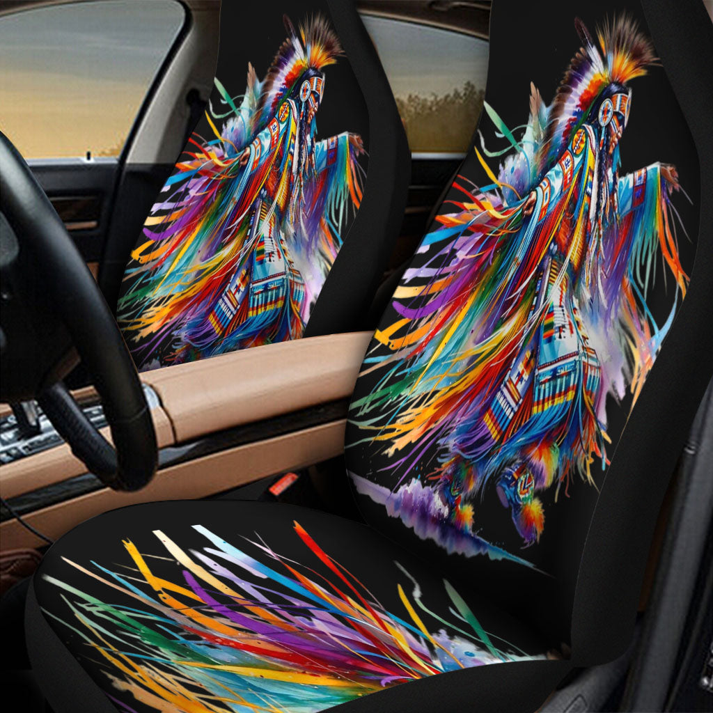 DS250428M03 Dancer Powwow Native American Car seat cover