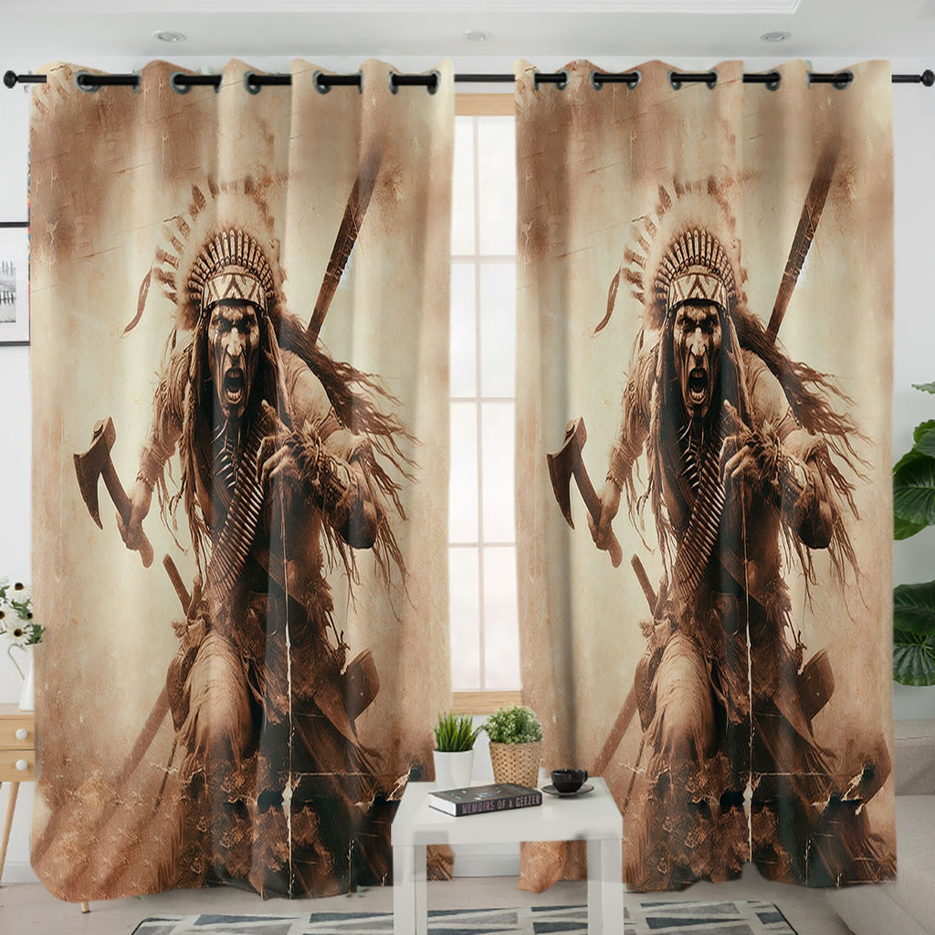 DS250508M01 Chief Native American Living Room Curtain