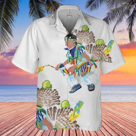 DS250516M02-02 Dancer Powwow Native American Hawaiian Shirt 3D