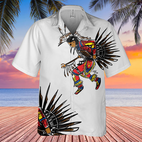 DS250516M03-03 Dancer Powwow Native American Hawaiian Shirt 3D