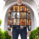 DS250526M01 Powwow Native American Bomber Jacket With Sleeve Pocket