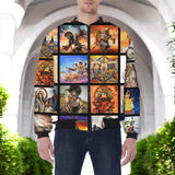 DS250526M01v2 Powwow Native American Bomber Jacket With Sleeve Pocket